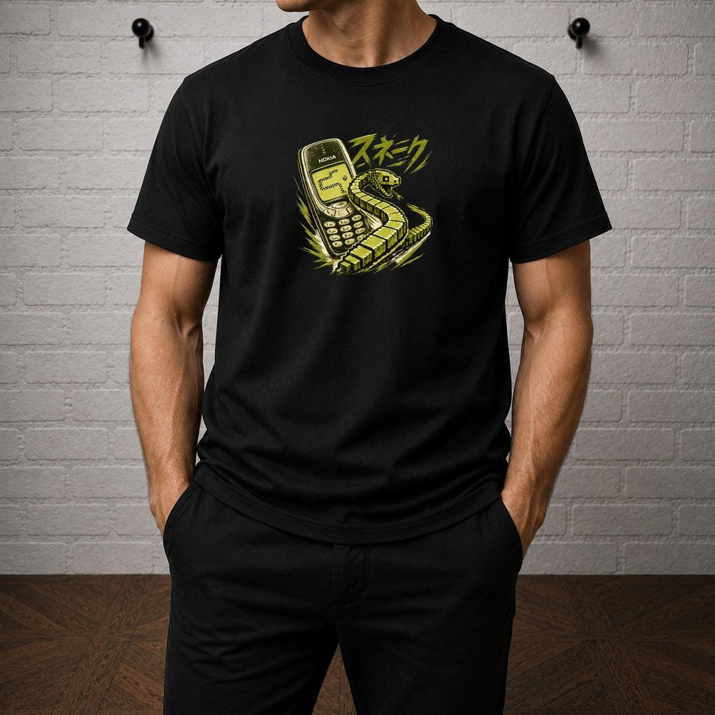 Nokia Snake T-Shirt, Retro Mobile Phone Gaming Tee, 90s Nostalgia Graphic Shirt