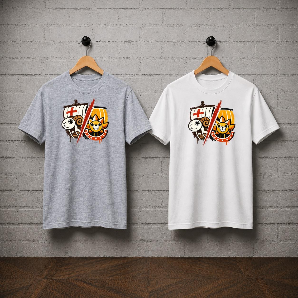 One Piece Ship T-Shirt, Going Merry Thousand Sunny Anime Tee