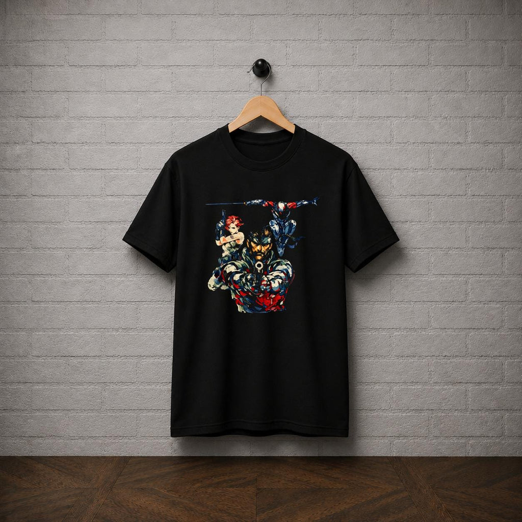 Metal Gear Solid T-Shirt, Tactical Espionage Gaming Tee, Solid Snake Graphic Shirt