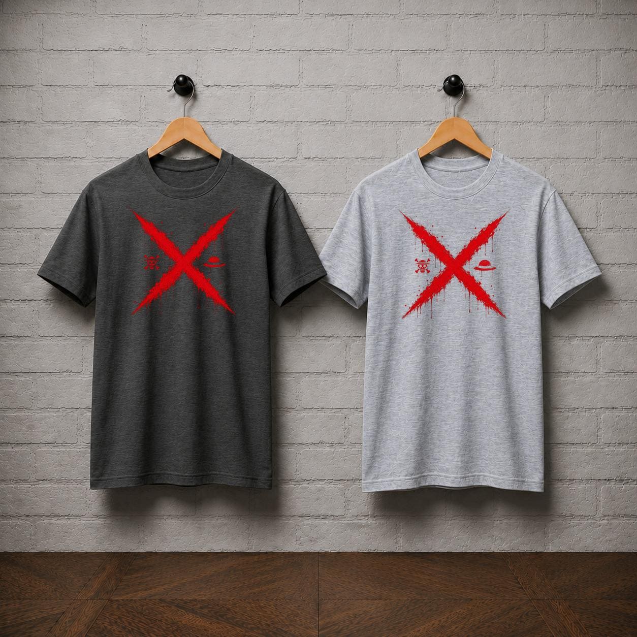 Luffy Scar T-Shirt, One Piece Anime Graphic Tee, Straw Hat Pirate Streetwear