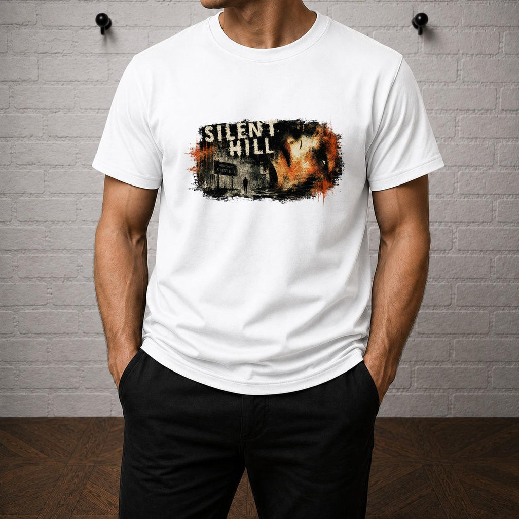 Silent Hill Horror T-Shirt, Pyramid Head Retro Gamer Tee