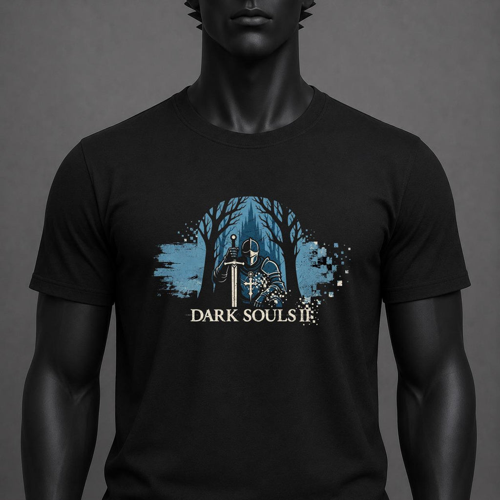 Dark Souls II Knight T-Shirt, Armored Knight Fantasy RPG Graphic Tee