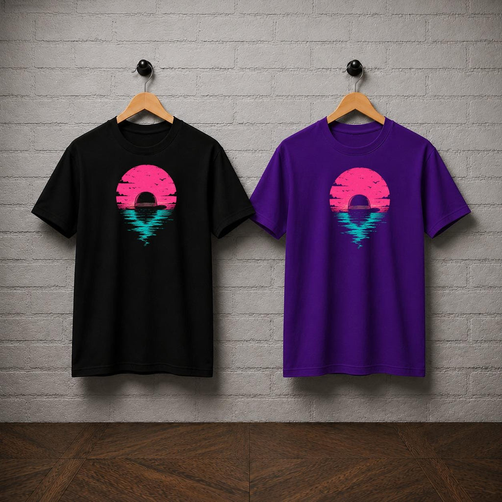 One Piece Straw Hat Sunset Graphic T-Shirt, Anime Manga Tee