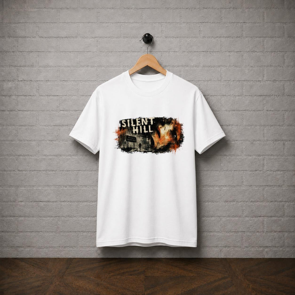Silent Hill Horror T-Shirt, Pyramid Head Retro Gamer Tee