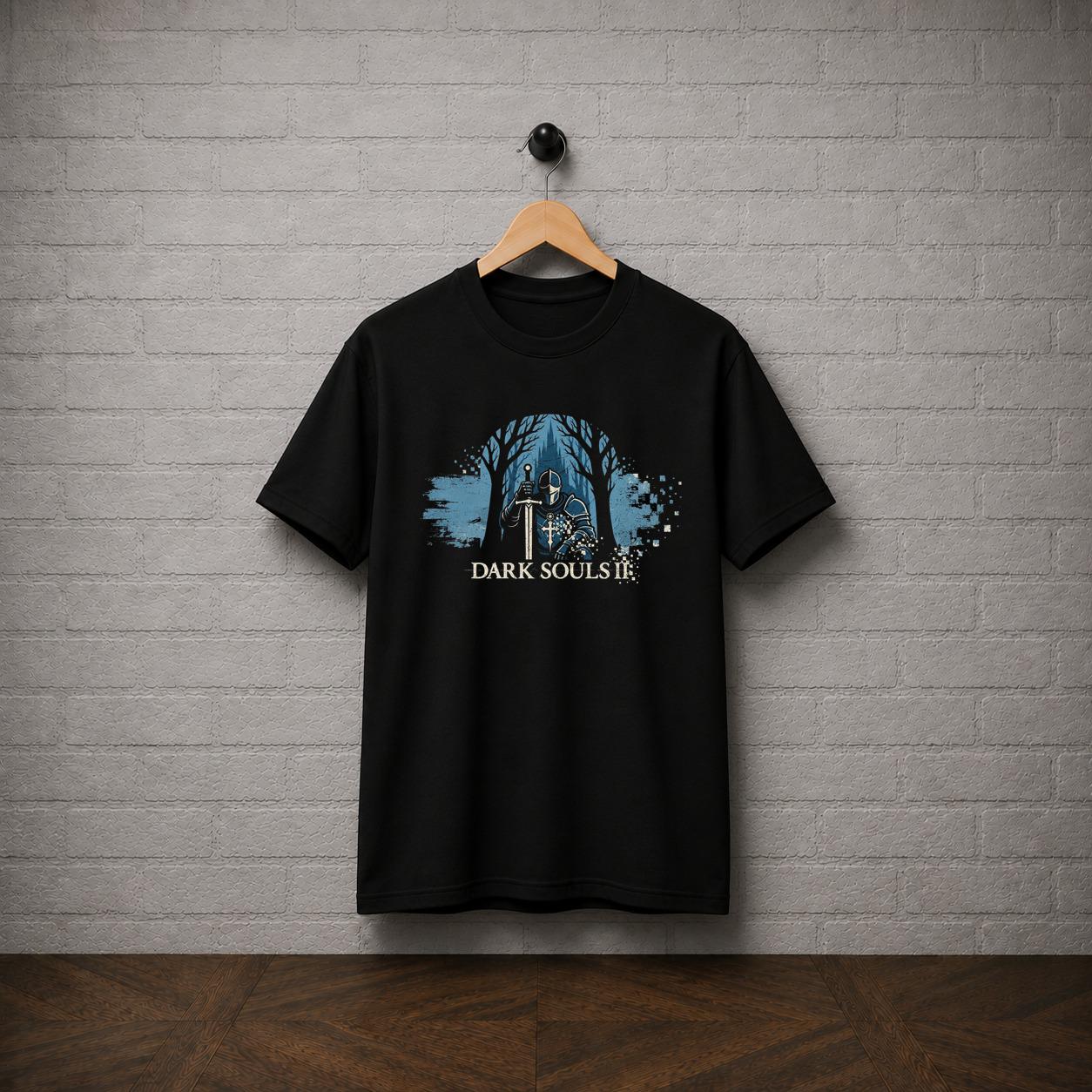 Dark Souls II Knight T-Shirt, Armored Knight Fantasy RPG Graphic Tee