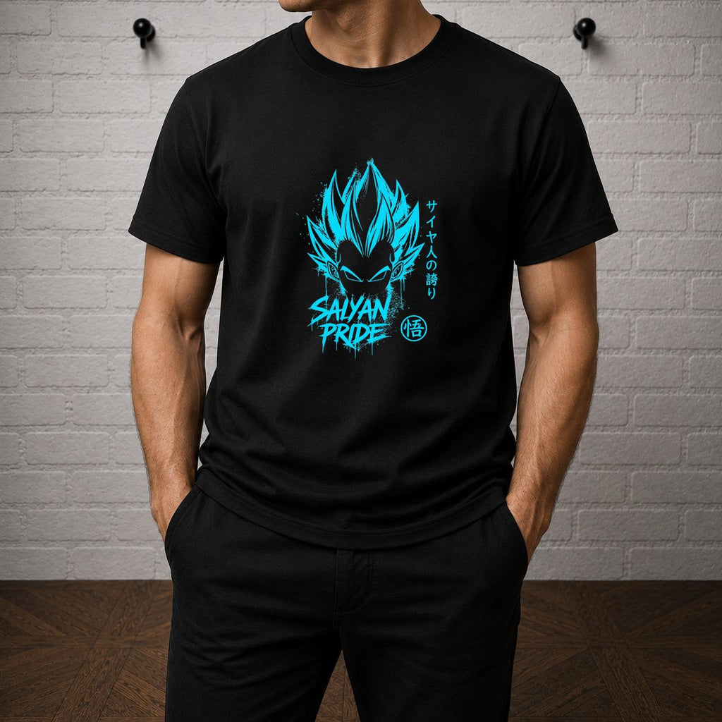 Vegeta Saiyan Pride T-Shirt, Dragon Ball Z Anime Graphic Tee