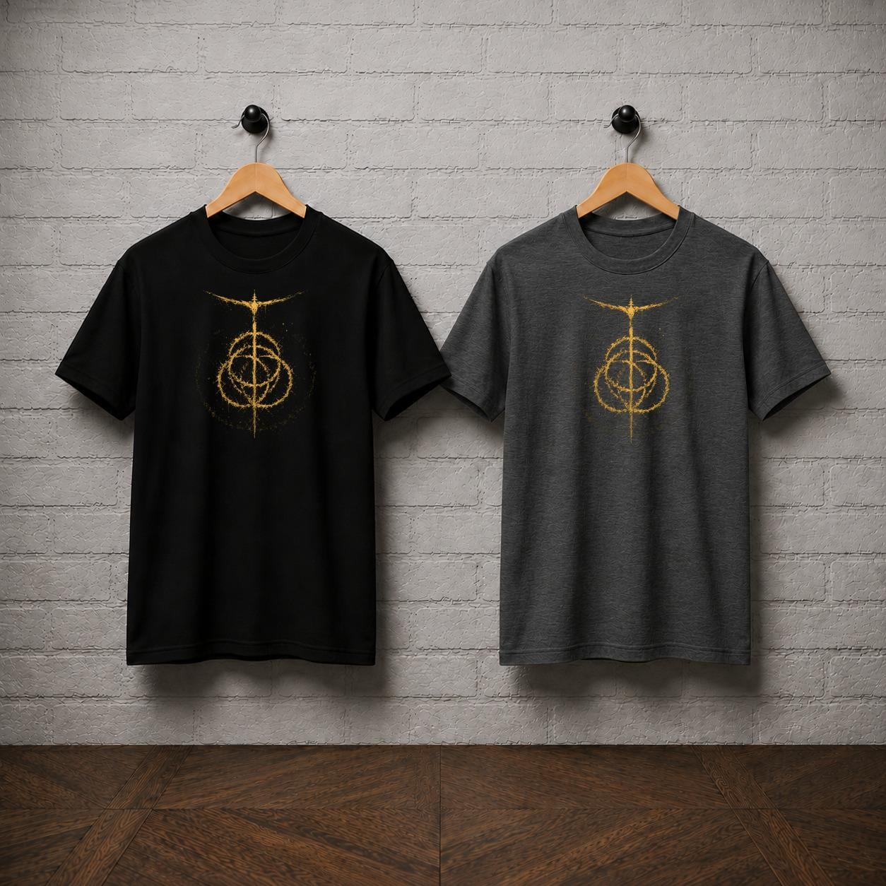 Elden Ring T-Shirt, Golden Order Sigil Shirt, Tarnished Dark Fantasy Tee, Soulslike RPG Graphic Shirt