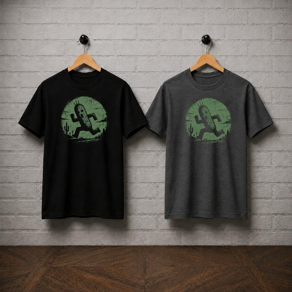 Cactuar T-Shirt, Final Fantasy Cactus Shirt, Running Cactuar JRPG Graphic Tee, Retro PlayStation