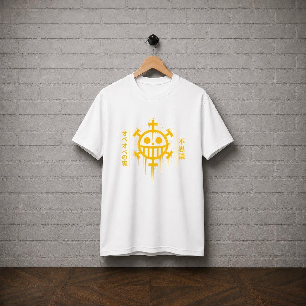 Trafalgar Law Heart Pirates Anime T-Shirt, One Piece Manga Graphic Tee