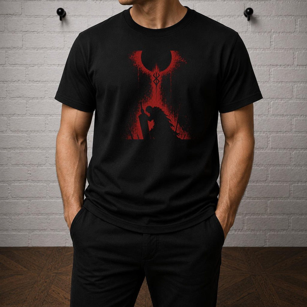 Berserk Eclipse T-Shirt, Guts Brand of Sacrifice Shirt, Dark Fantasy Manga Tee, Red Eclipse Anime Graphic Shirt