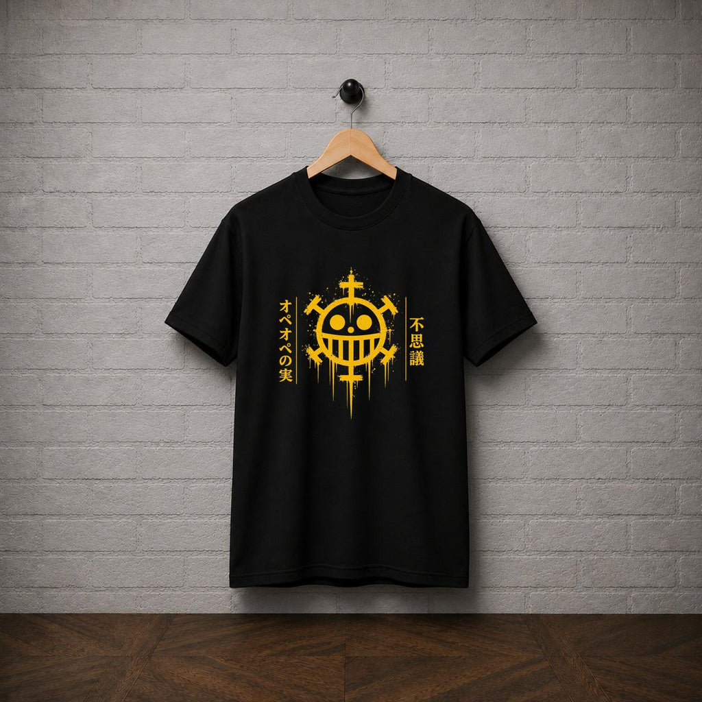 Trafalgar Law Heart Pirates Anime T-Shirt, One Piece Manga Graphic Tee