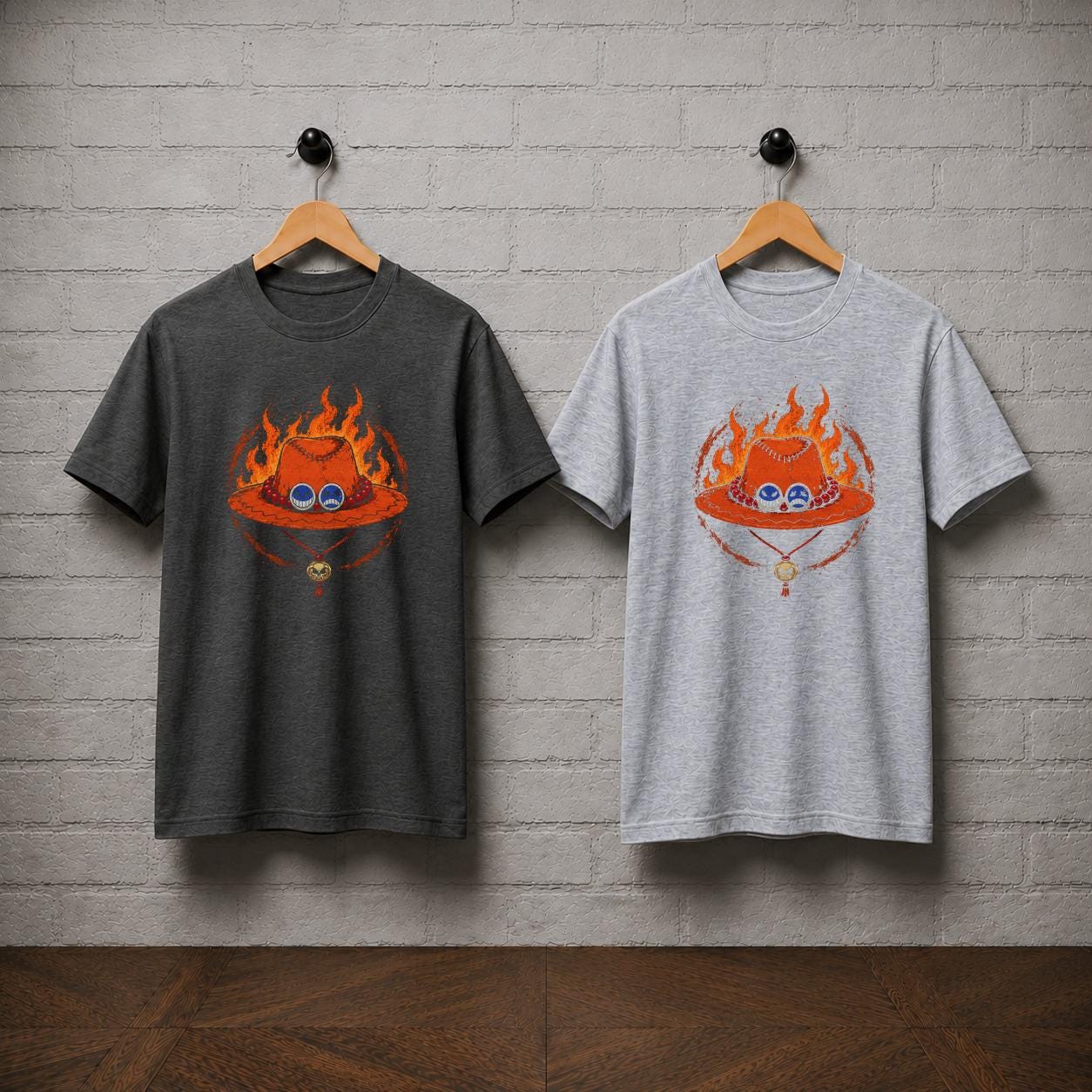 Ace Hat T-Shirt, One Piece Shirt, Portgas D Ace Anime Tee, Fire Fist Manga Graphic Shirt