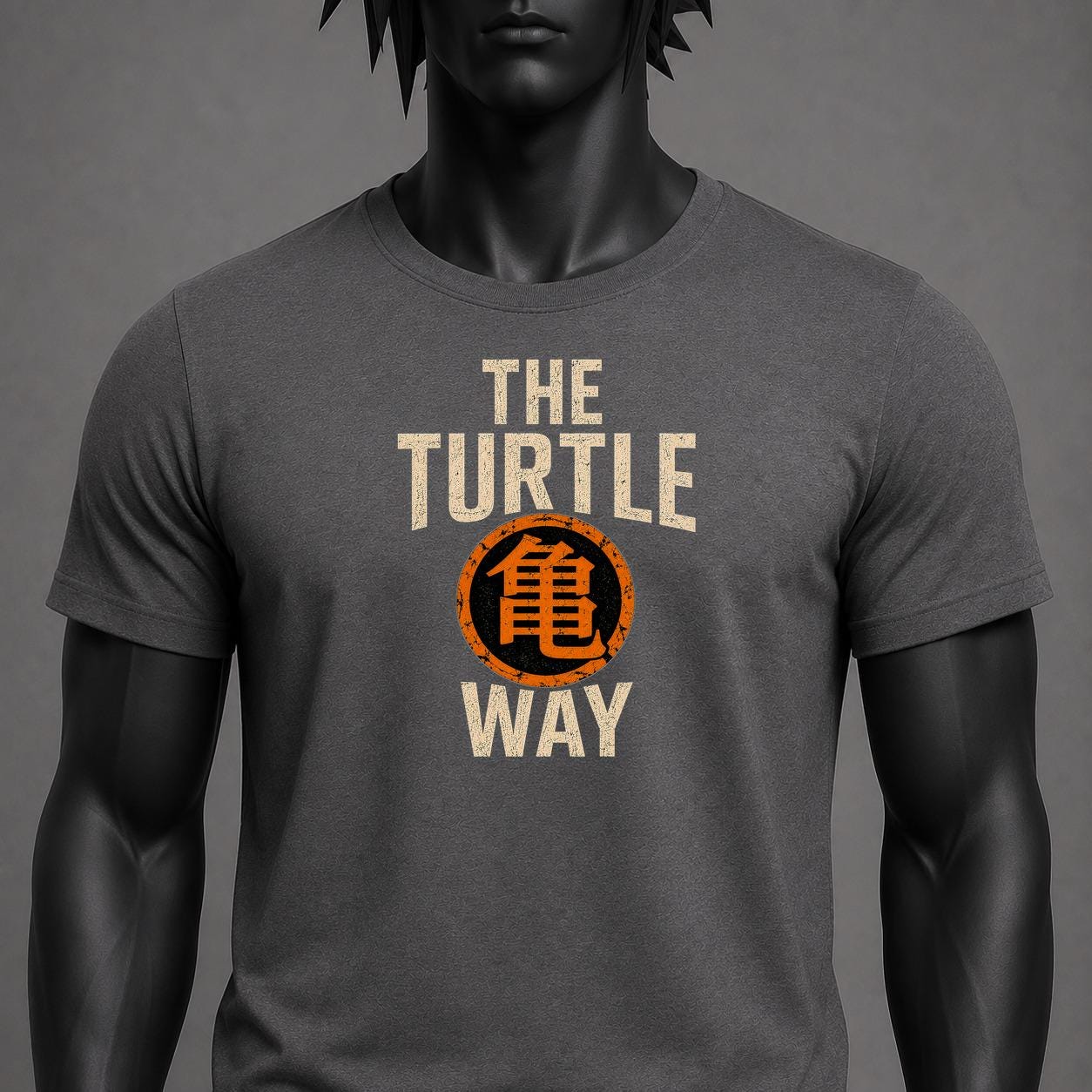 Dragon Ball Z Turtle Way Kame Kanji Anime T-Shirt, Master Roshi Training Tee