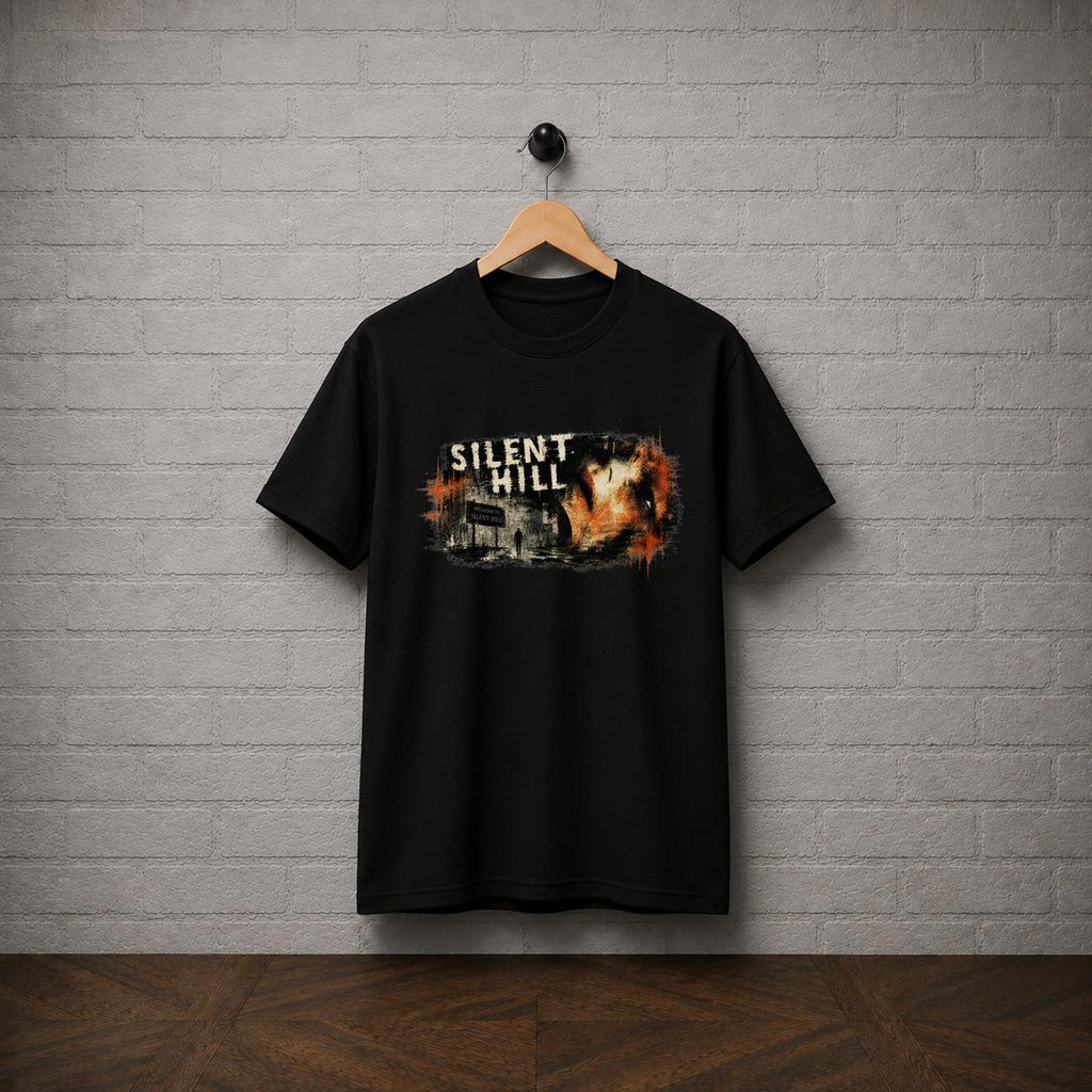 Silent Hill Horror T-Shirt, Pyramid Head Retro Gamer Tee