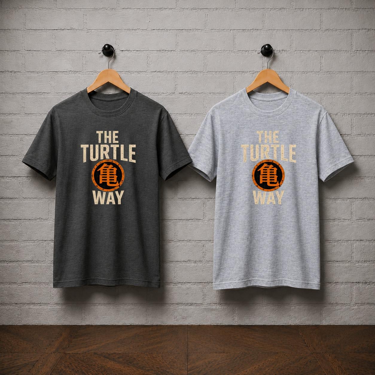 Dragon Ball Z Turtle Way Kame Kanji Anime T-Shirt, Master Roshi Training Tee