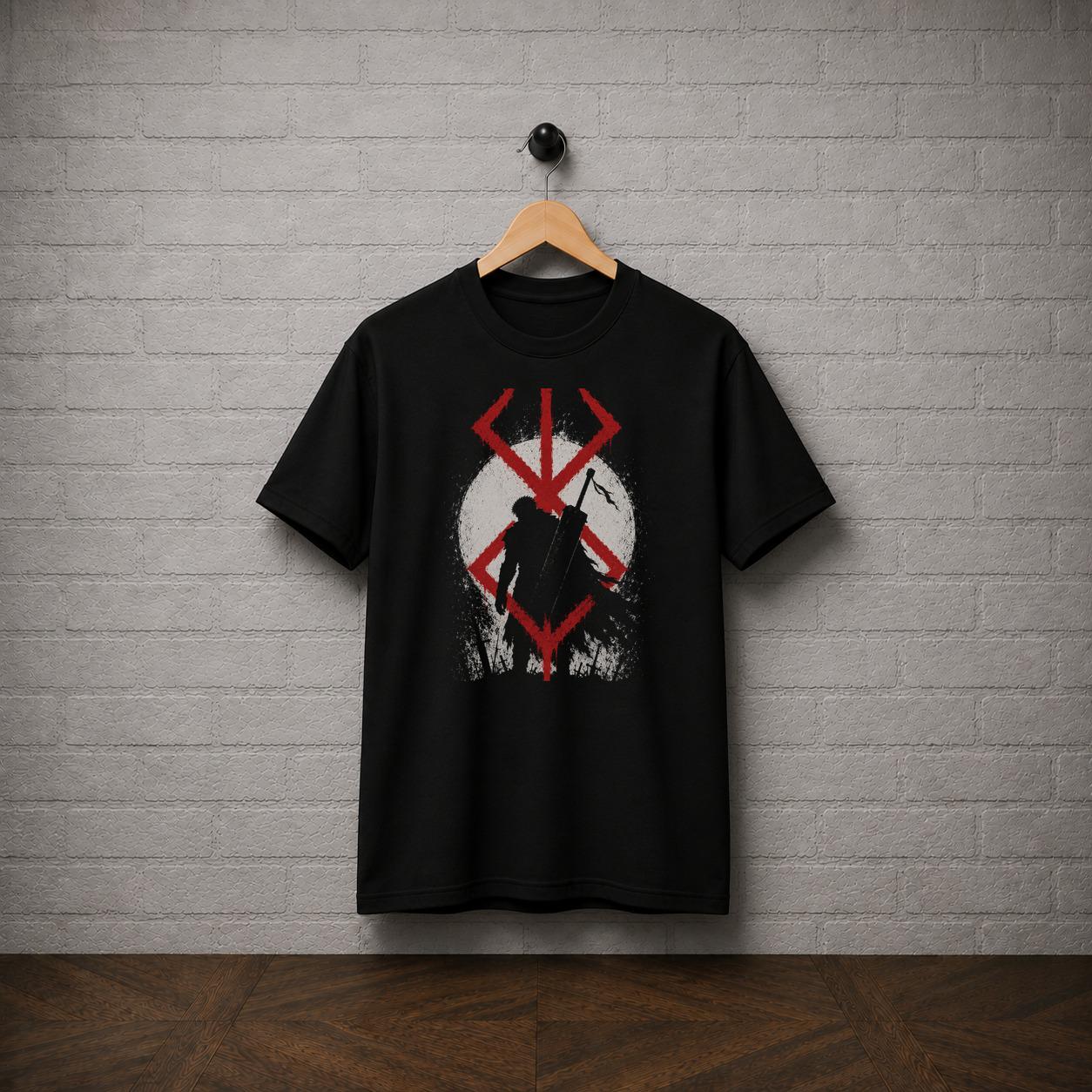 Berserk T-Shirt, Guts Brand of Sacrifice Shirt, Dragon Slayer Manga Tee, Dark Fantasy Anime Graphic Shirt