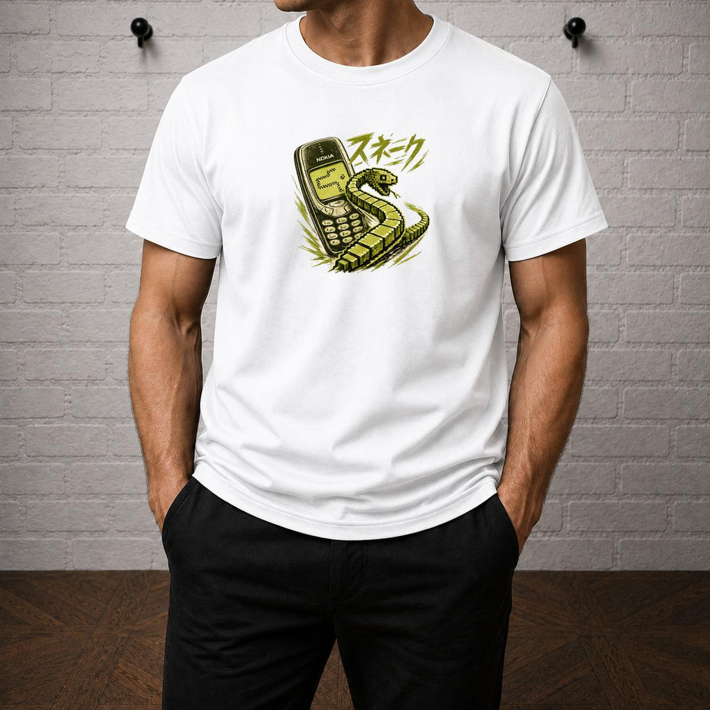 Nokia Snake T-Shirt, Retro Mobile Phone Gaming Tee, 90s Nostalgia Graphic Shirt