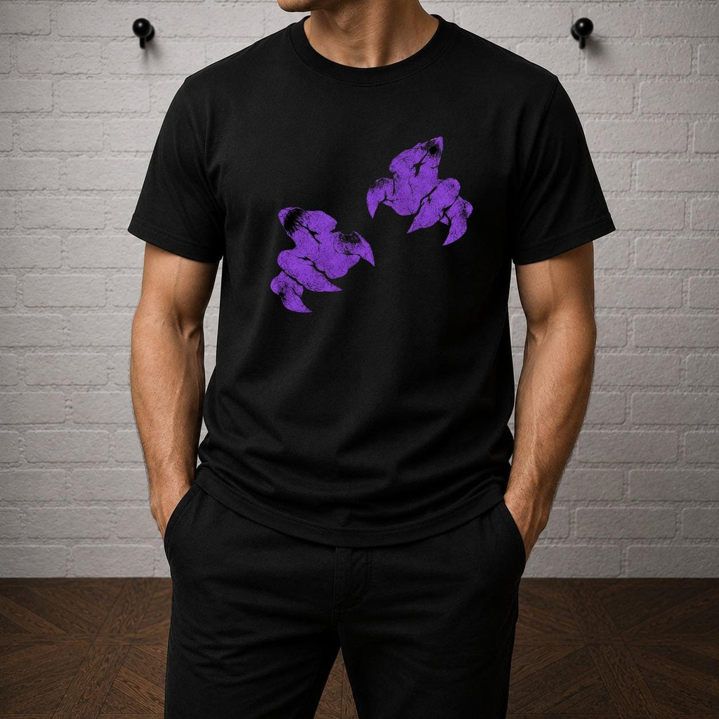 Haunter Inspired Purple Ghost Hands T-Shirt, Spooky Anime Gamer Tee