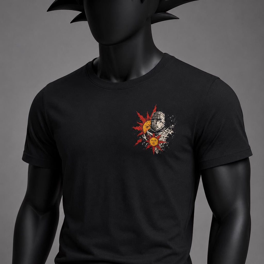 Dark Souls T-Shirt, Solaire Sun Knight Shirt, Praise The Sun Graphic Tee, Soulslike Gamer Gift
