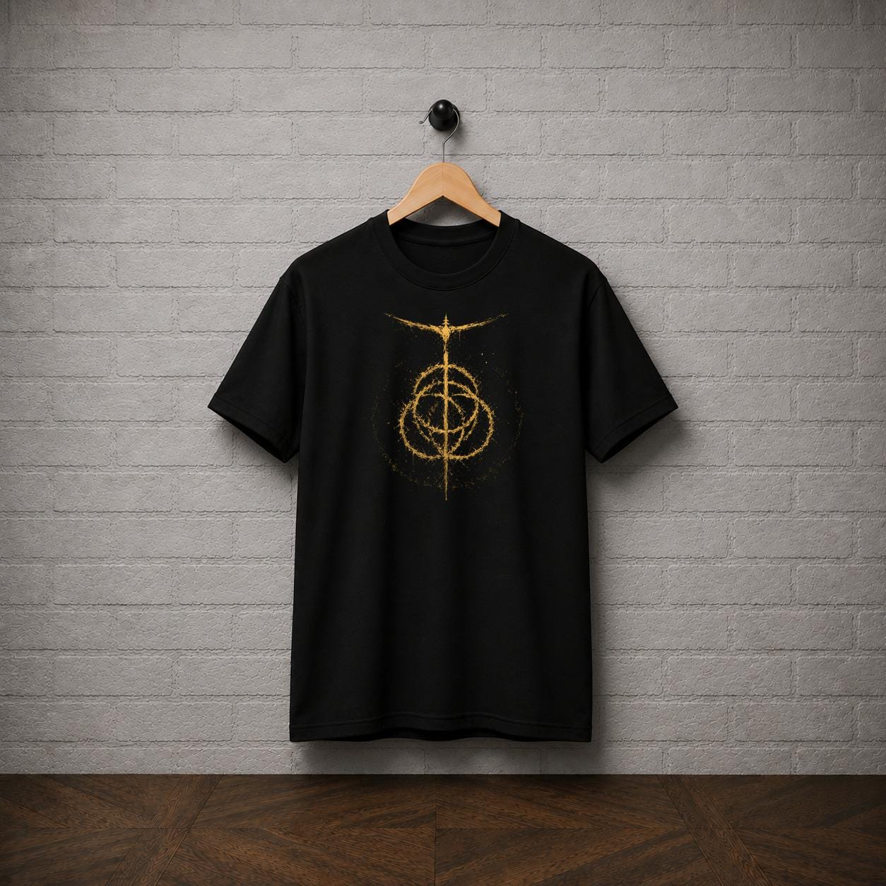 Elden Ring T-Shirt, Golden Order Sigil Shirt, Tarnished Dark Fantasy Tee, Soulslike RPG Graphic Shirt