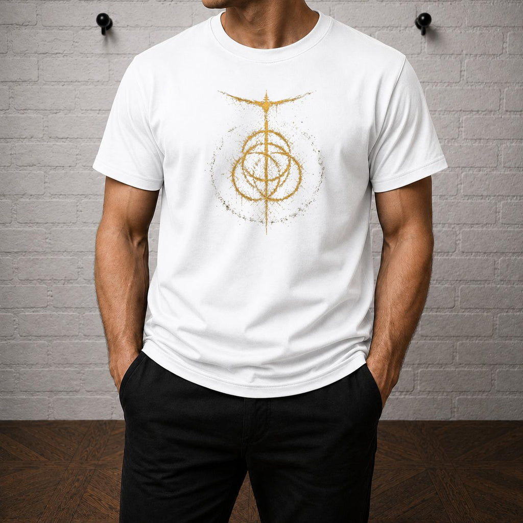 Elden Ring T-Shirt, Golden Order Sigil Shirt, Tarnished Dark Fantasy Tee, Soulslike RPG Graphic Shirt