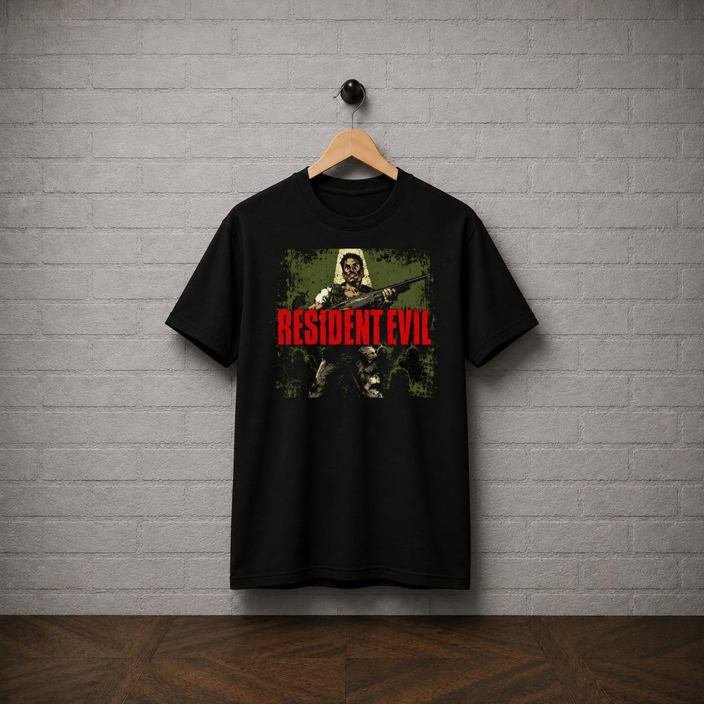 Resident Evil Barry Burton T-Shirt, Survival Horror Game Tee