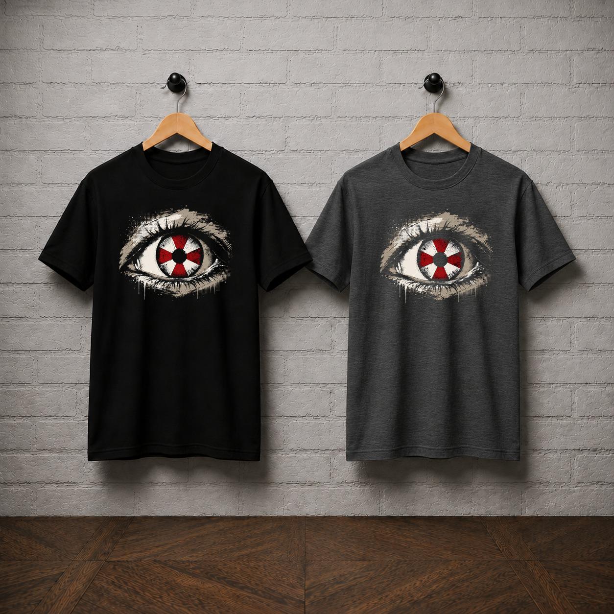 Resident Evil Eye T-Shirt, Umbrella Corporation Shirt, Survival Horror Graphic Tee, Zombie Game Horror