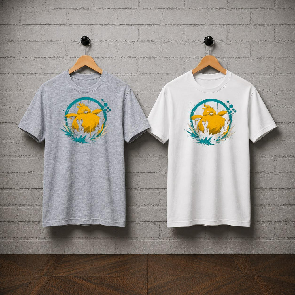 Fat Chocobo T-Shirt, Final Fantasy Shirt, Cute Chocobo JRPG Graphic Tee, Retro PlayStation