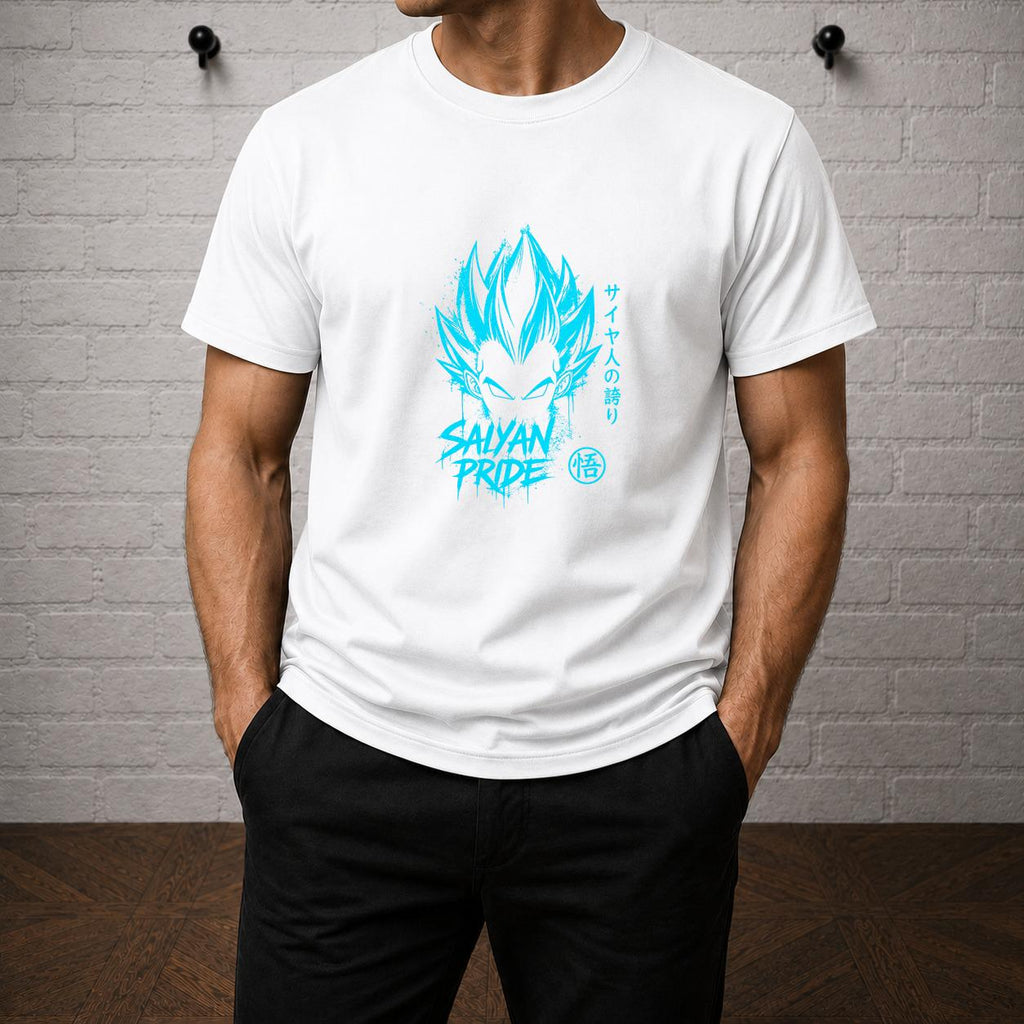 Vegeta Saiyan Pride T-Shirt, Dragon Ball Z Anime Graphic Tee