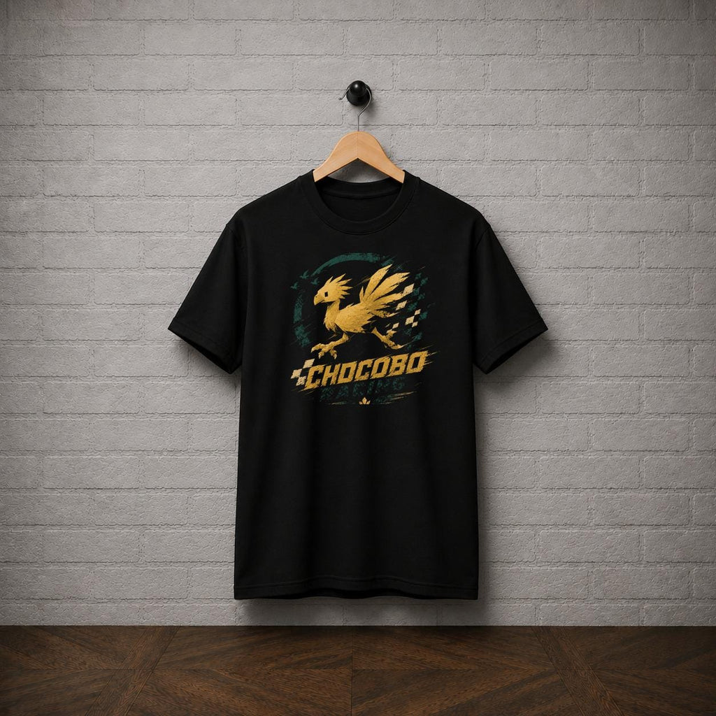 Chocobo Racing T-Shirt, Final Fantasy Shirt, Chocobo JRPG Graphic Tee, Retro Fantasy Racing