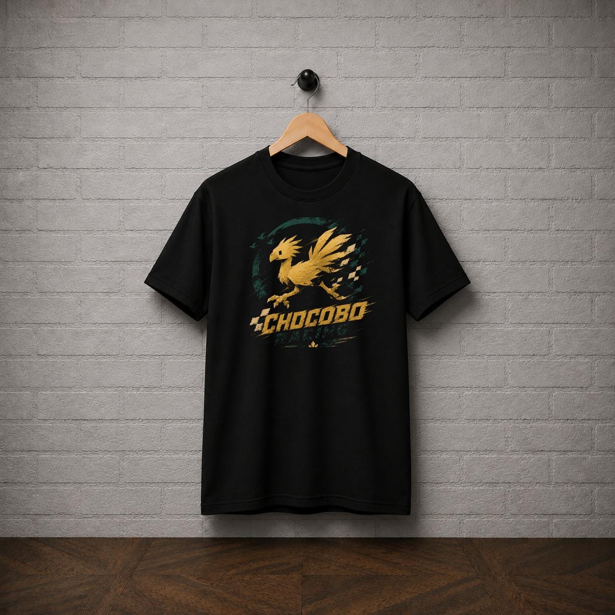 Chocobo Racing T-Shirt, Final Fantasy Shirt, Chocobo JRPG Graphic Tee, Retro Fantasy Racing