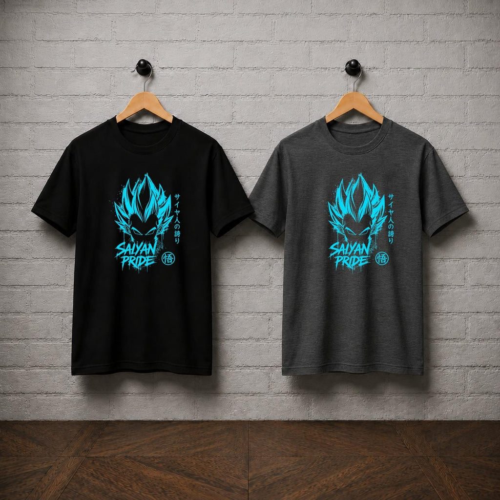 Vegeta Saiyan Pride T-Shirt, Dragon Ball Z Anime Graphic Tee