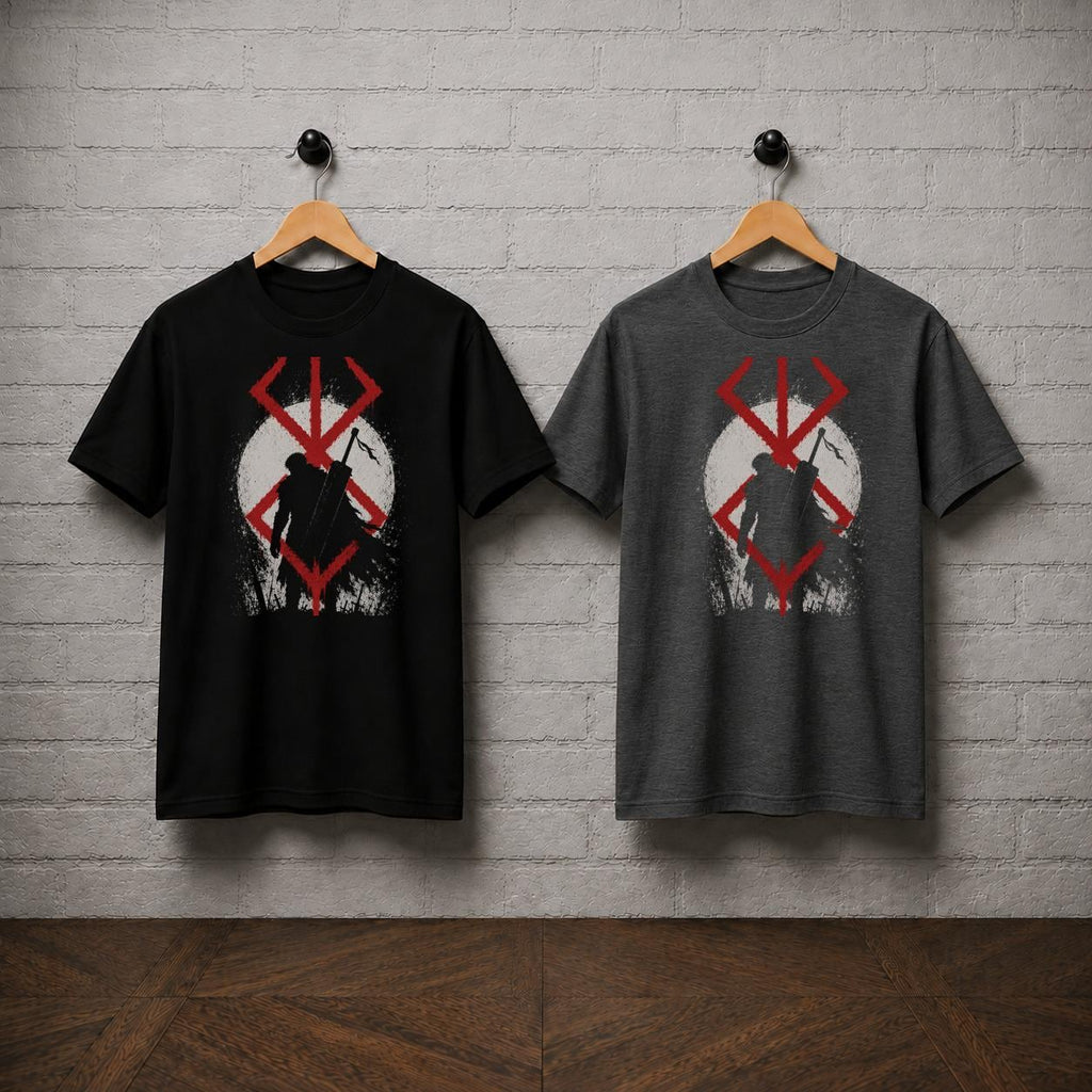 Berserk T-Shirt, Guts Brand of Sacrifice Shirt, Dragon Slayer Manga Tee, Dark Fantasy Anime Graphic Shirt