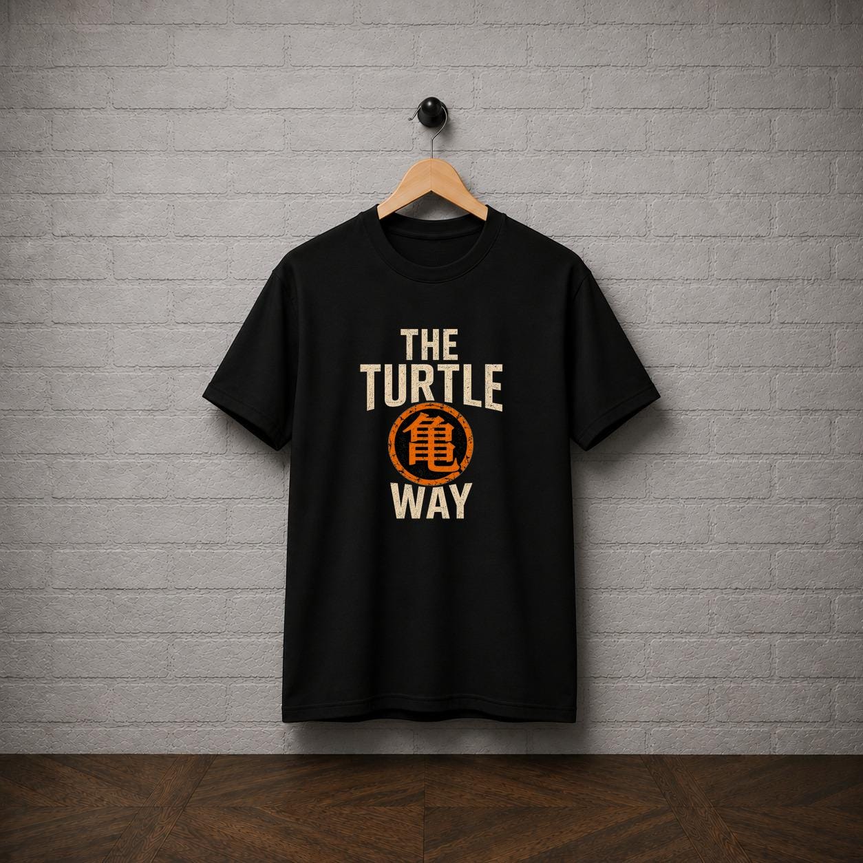 Dragon Ball Z Turtle Way Kame Kanji Anime T-Shirt, Master Roshi Training Tee