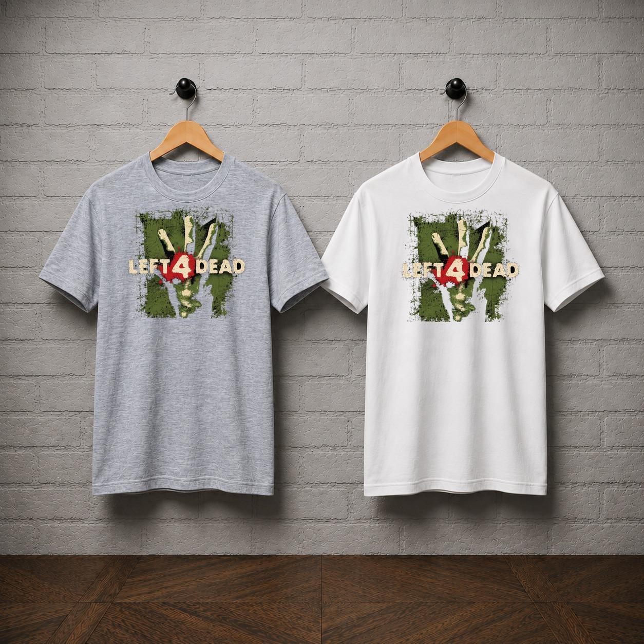 Left 4 Dead T-Shirt, Zombie Survival Game Shirt, Co Op Horror Shooter Tee, Infected Hand Graphic Shirt, Gamer Gift