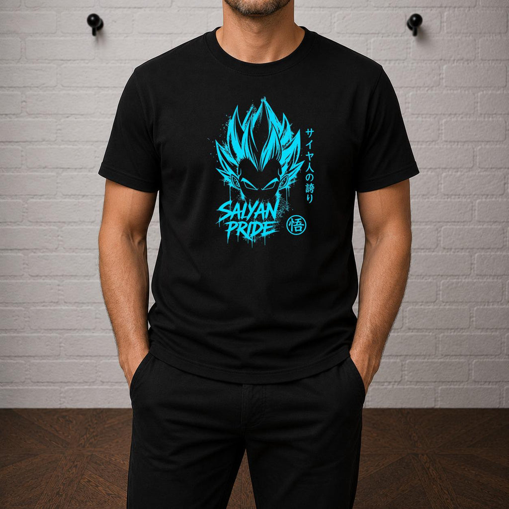 Vegeta Saiyan Pride T-Shirt, Dragon Ball Z Anime Graphic Tee