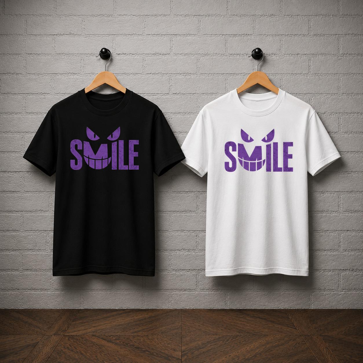 Gengar Inspired Smile Graphic Anime T-Shirt