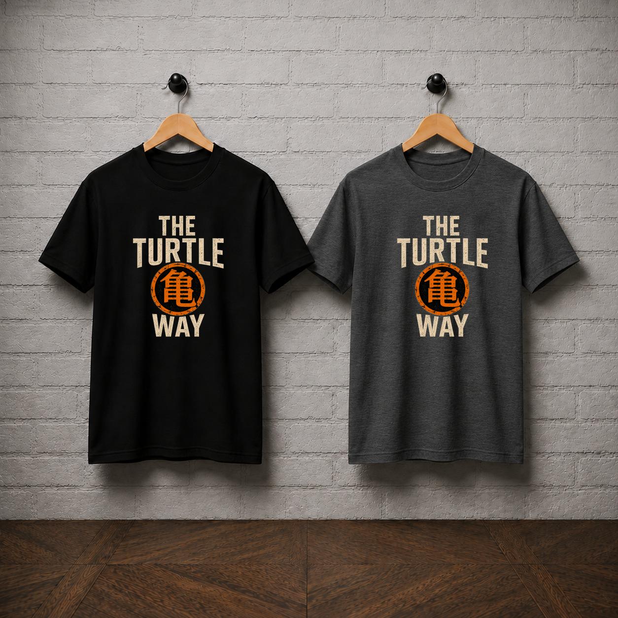 Dragon Ball Z Turtle Way Kame Kanji Anime T-Shirt, Master Roshi Training Tee