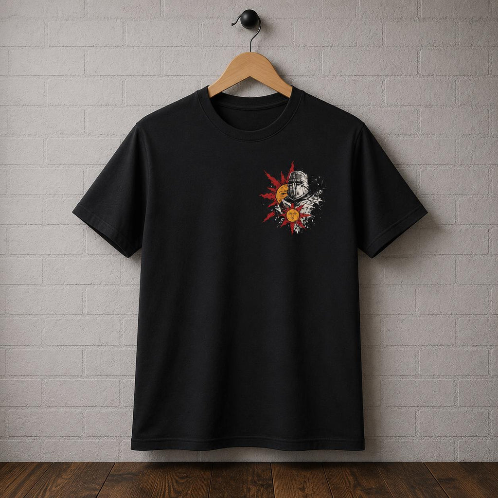 Dark Souls T-Shirt, Solaire Sun Knight Shirt, Praise The Sun Graphic Tee, Soulslike Gamer Gift