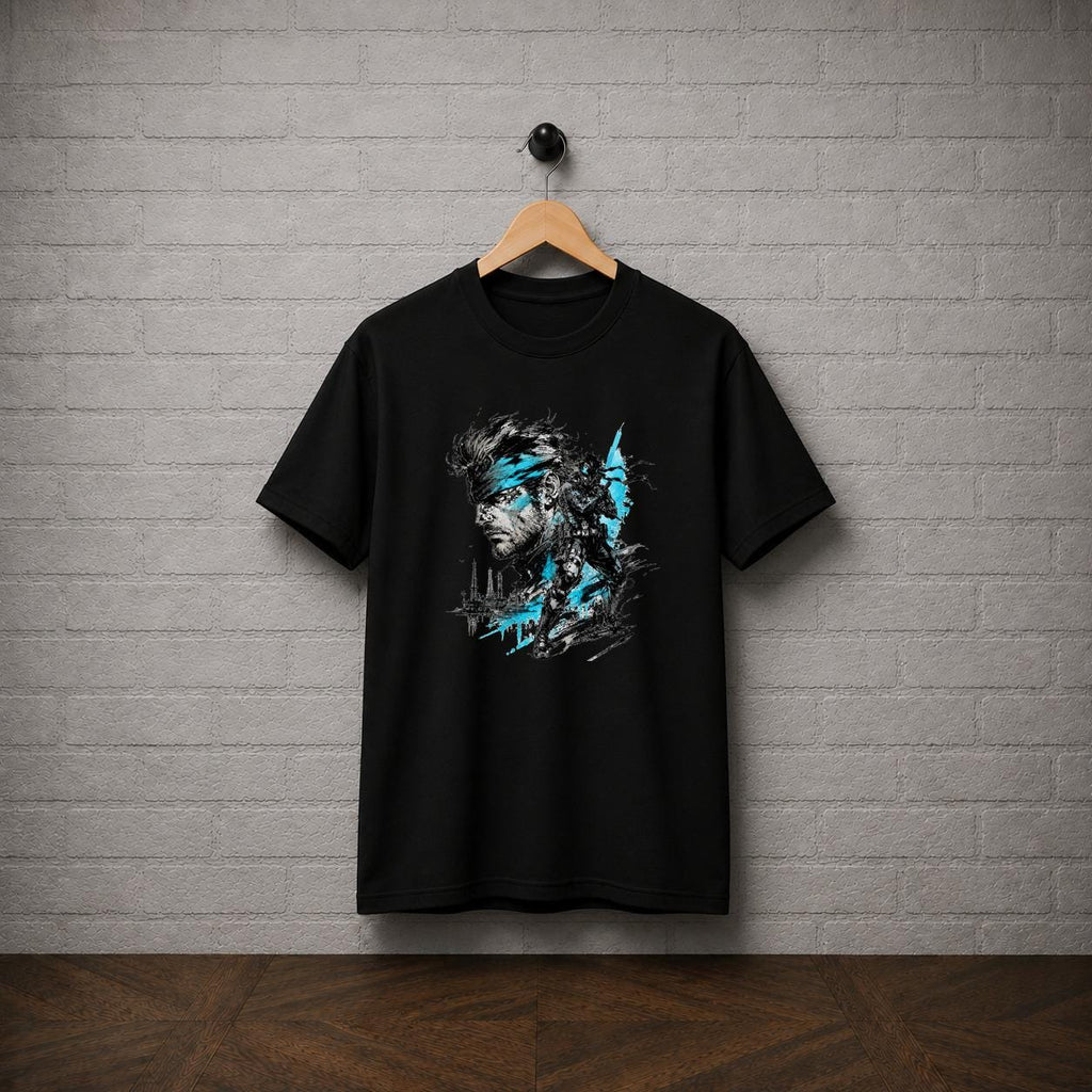Metal Gear Solid T-Shirt, Solid Snake Stealth Action Tee, Gamer Graphic Shirt