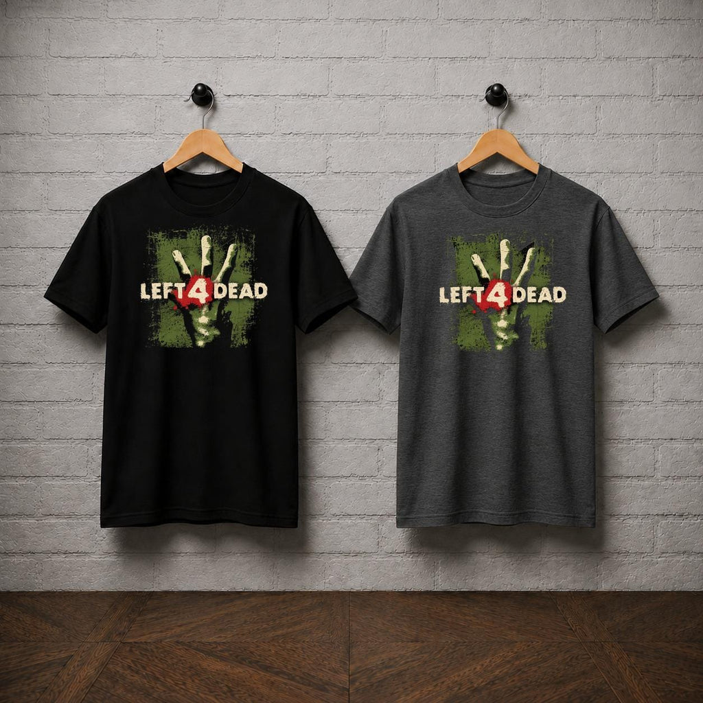 Left 4 Dead T-Shirt, Zombie Survival Game Shirt, Co Op Horror Shooter Tee, Infected Hand Graphic Shirt, Gamer Gift