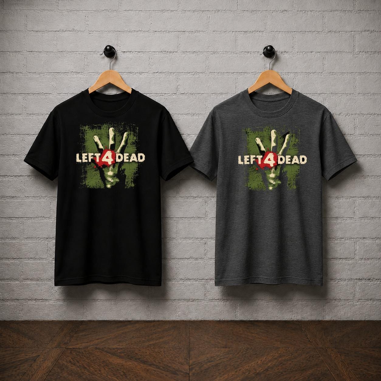 Left 4 Dead T-Shirt, Zombie Survival Game Shirt, Co Op Horror Shooter Tee, Infected Hand Graphic Shirt, Gamer Gift