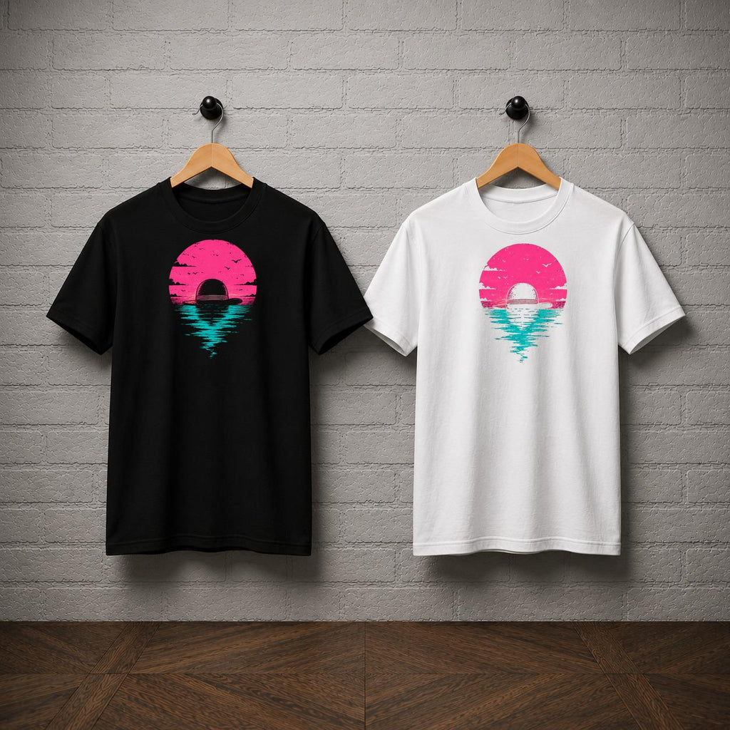 One Piece Straw Hat Sunset Graphic T-Shirt, Anime Manga Tee