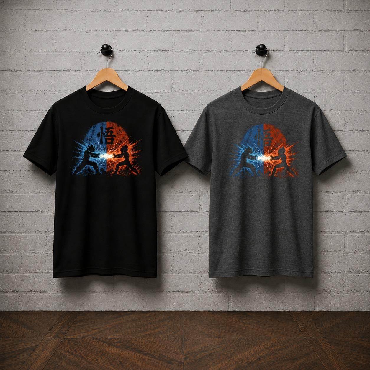 Goku vs Vegeta T-Shirt, Dragon Ball Z Shirt, Saiyan Beam Clash Anime Tee, DBZ Battle Manga Graphic Shirt