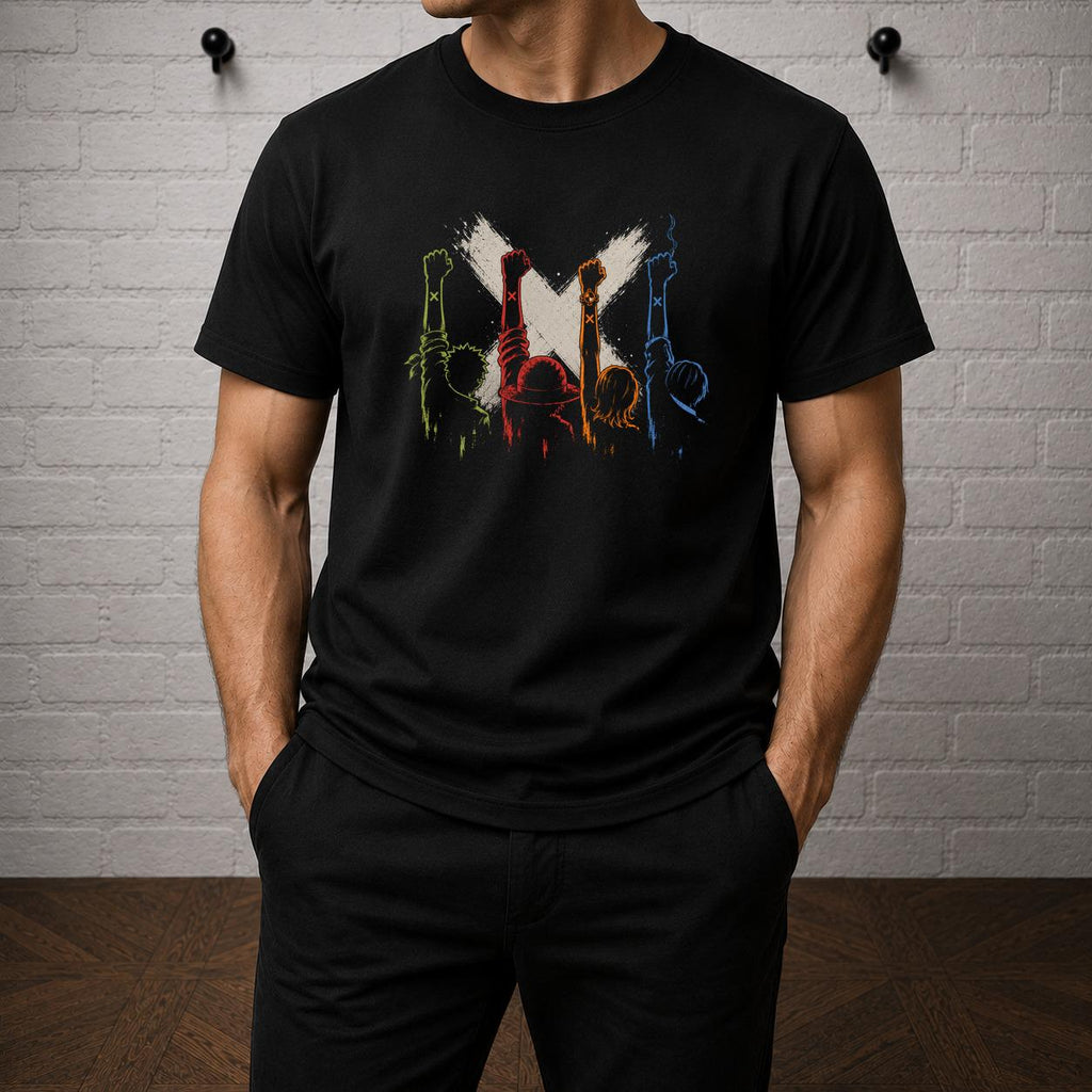 Straw Hat Crew T-Shirt, One Piece Shirt, Luffy Zoro Nami Sanji Anime Tee, Pirate Crew Manga Graphic Shirt