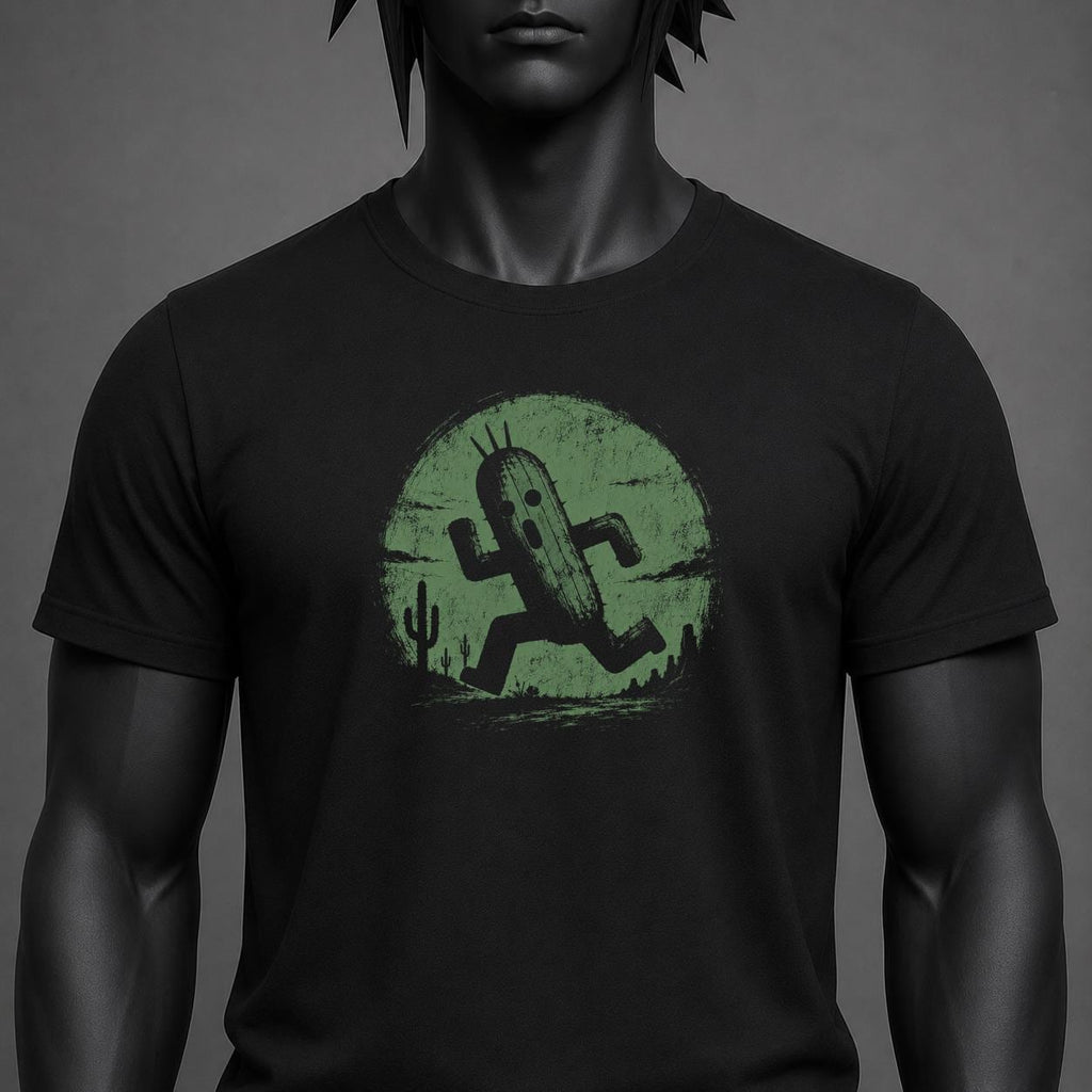 Cactuar T-Shirt, Final Fantasy Cactus Shirt, Running Cactuar JRPG Graphic Tee, Retro PlayStation