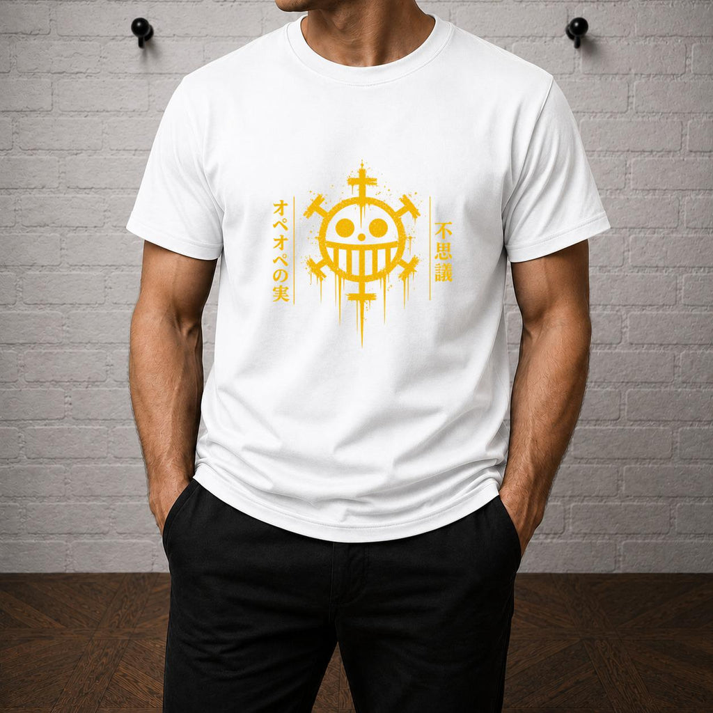 Trafalgar Law Heart Pirates Anime T-Shirt, One Piece Manga Graphic Tee