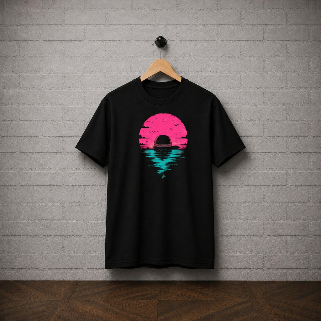 One Piece Straw Hat Sunset Graphic T-Shirt, Anime Manga Tee