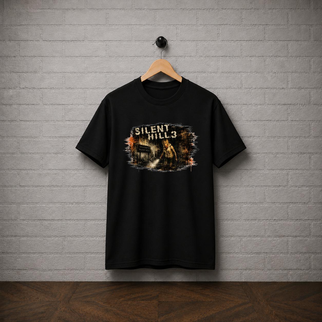 Silent Hill 3 Heather Mason Horror Graphic T-Shirt, Retro Psychological Game Shirt