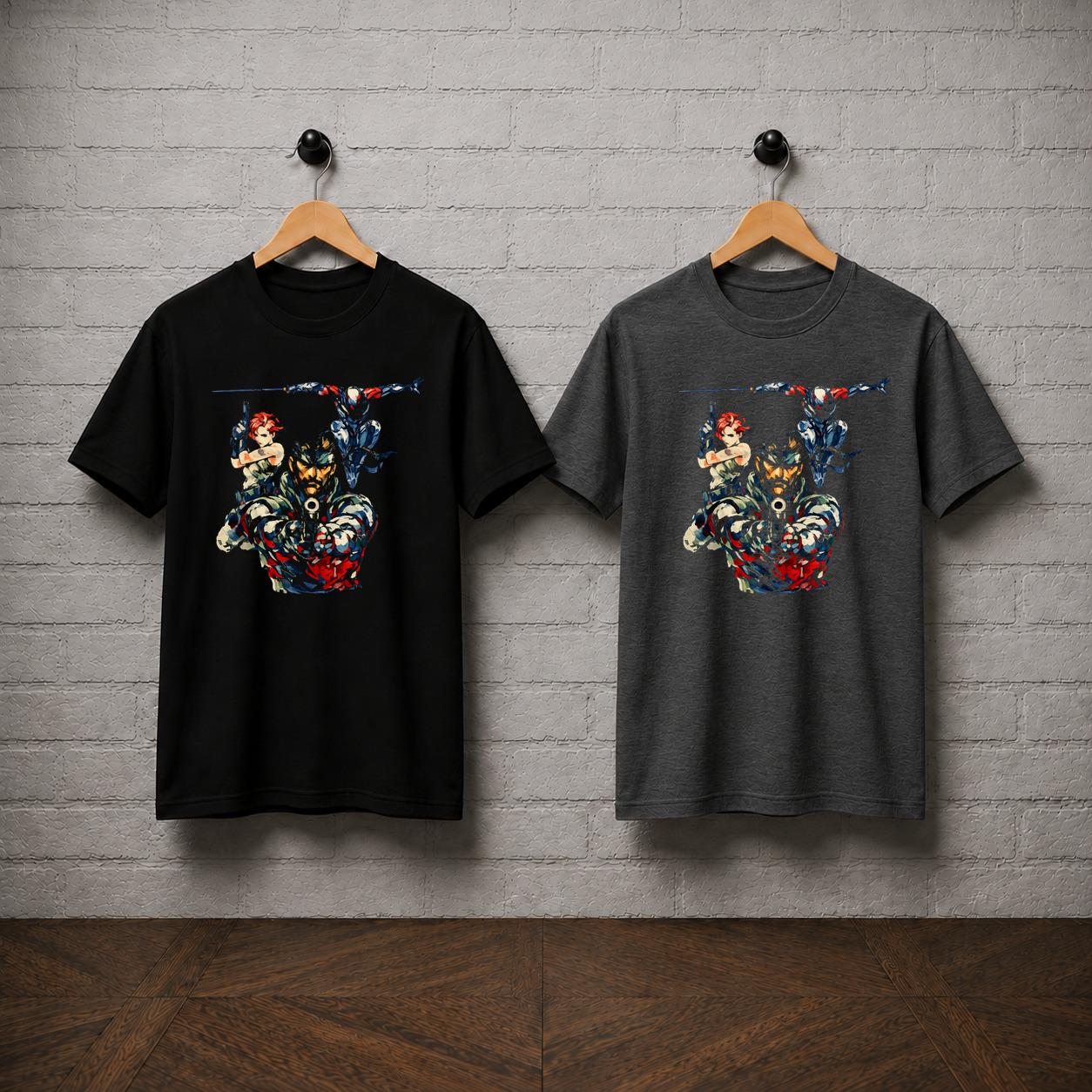 Metal Gear Solid T-Shirt, Tactical Espionage Gaming Tee, Solid Snake Graphic Shirt